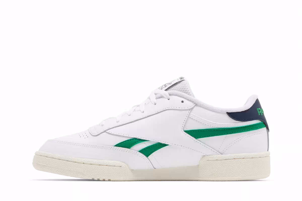 Reebok Club C Revenge White Green Navy, view 4