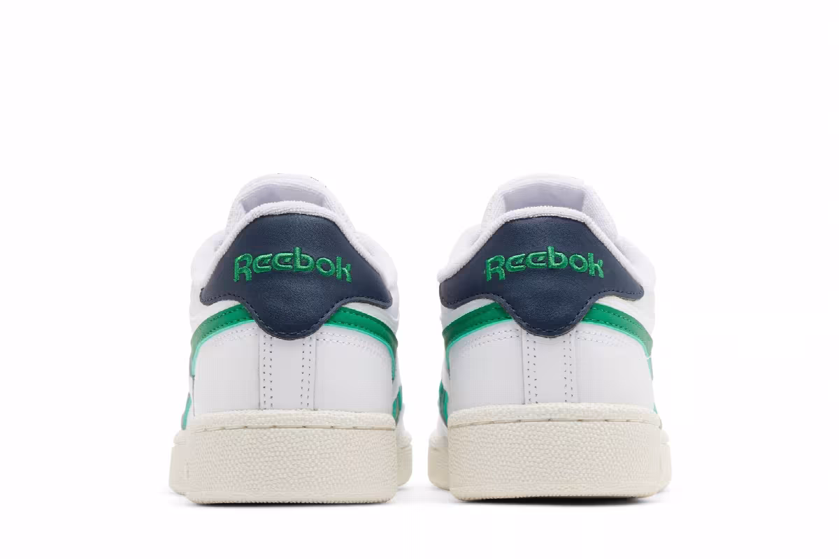Reebok Club C Revenge White Green Navy, view 7