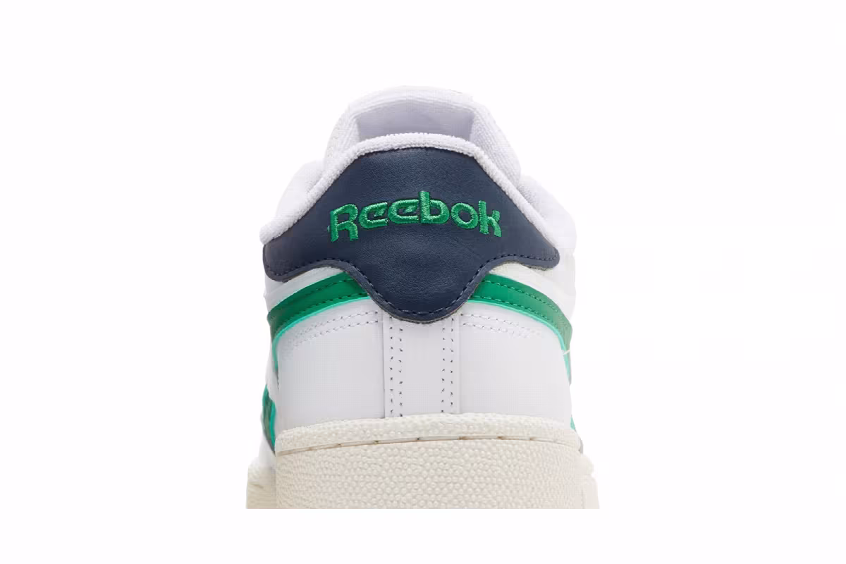 Reebok Club C Revenge White Green Navy, view 8