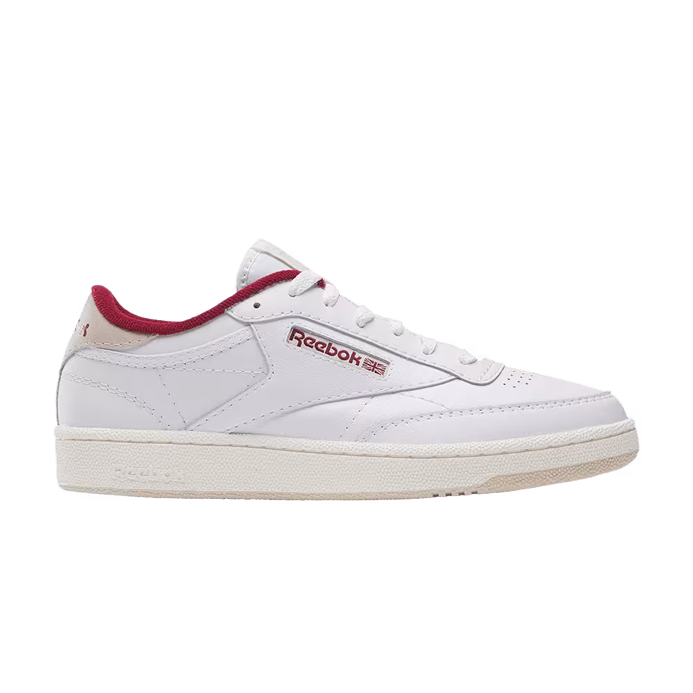 Reebok Club C 85 White Classic Maroon