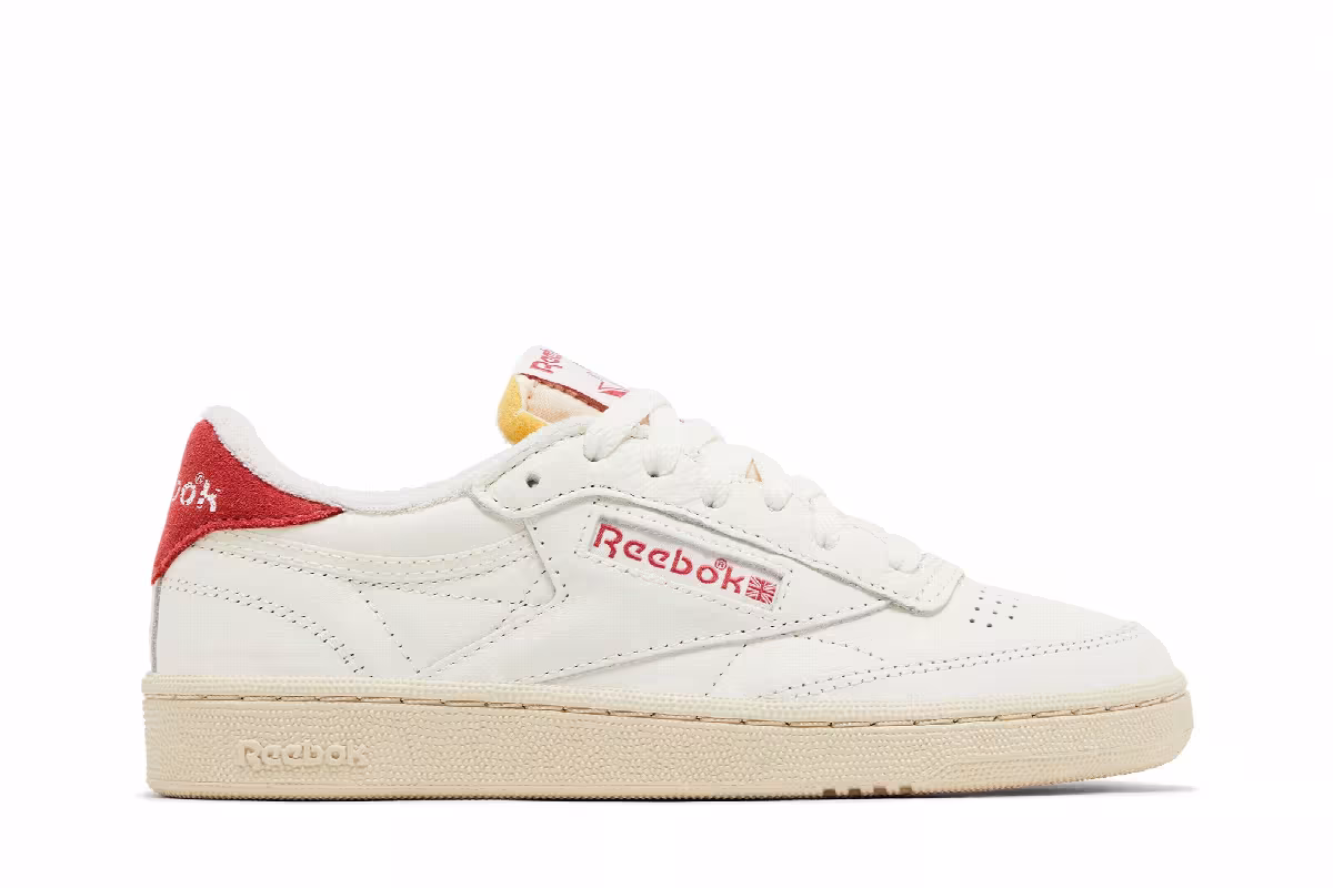 Reebok Women's Club C 85 Vintage Chalk Red, view 2
