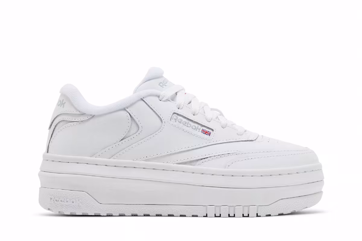 Reebok Women's Club C Extra White Grey, view 2