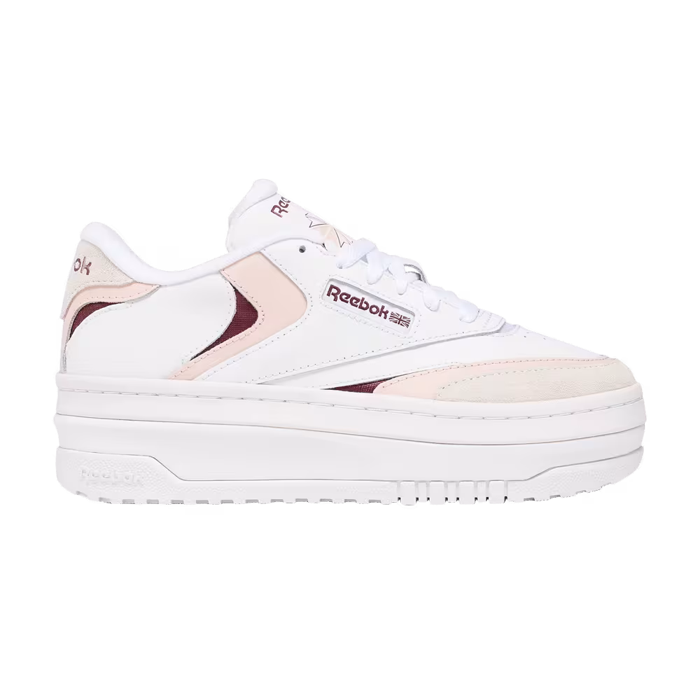 Reebok Women's Club C Extra White Possibly Pink