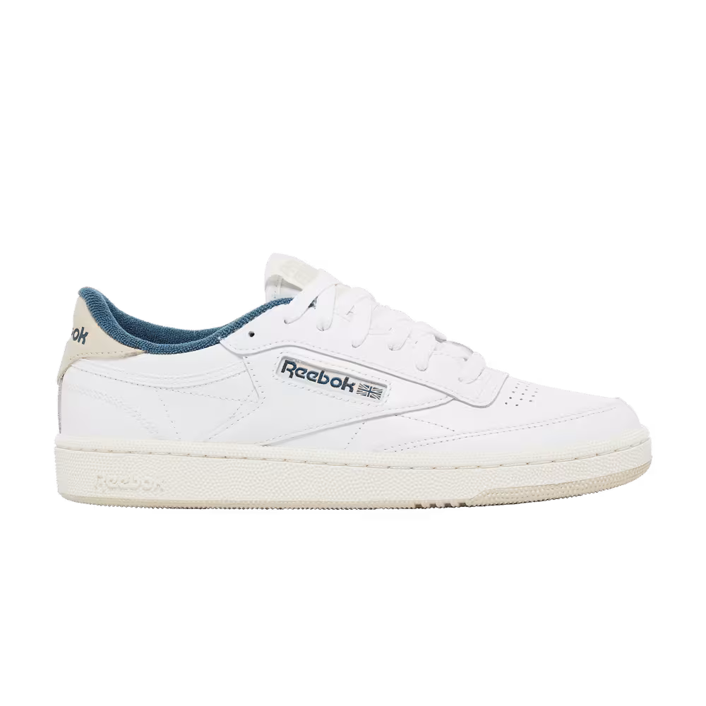 Reebok Women's Club C 85 White Hoops Blue
