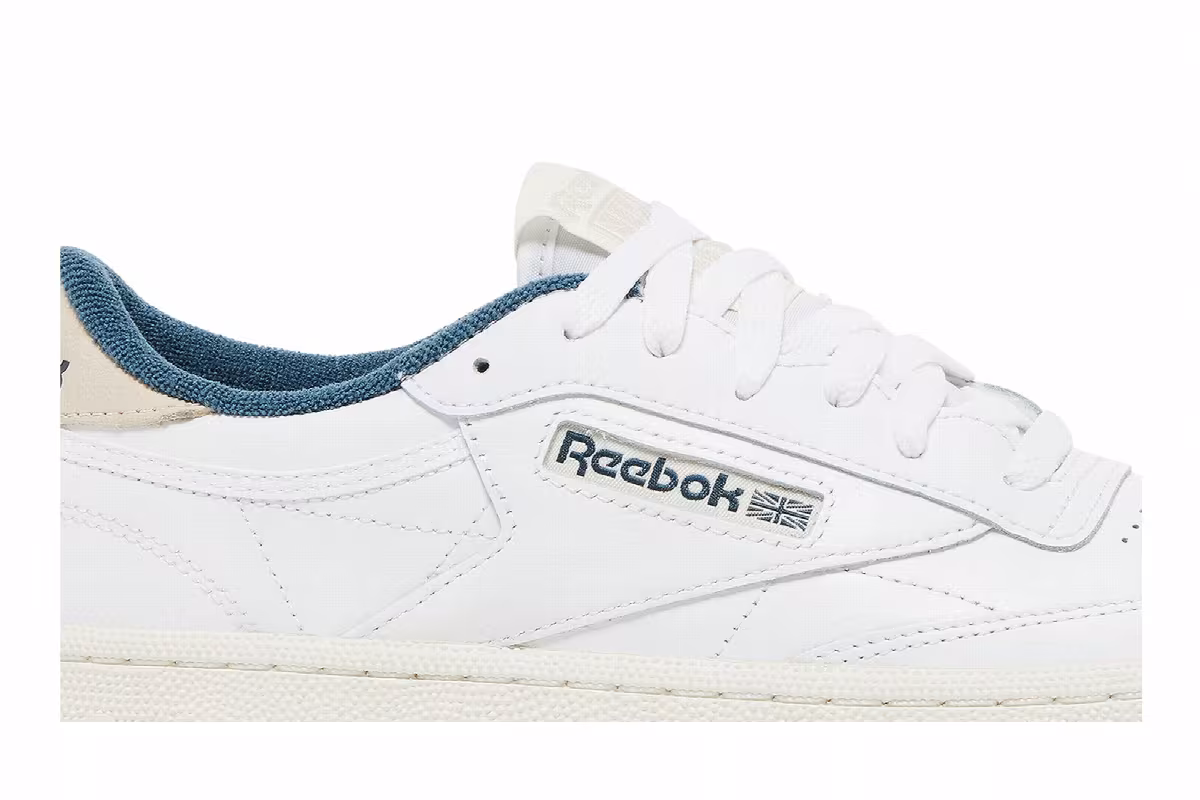 Reebok Women's Club C 85 White Hoops Blue, view 3