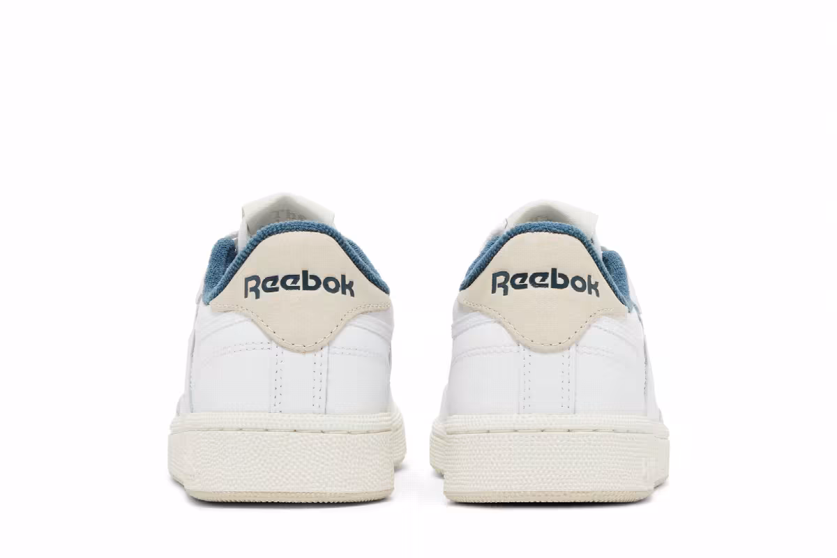 Reebok Women's Club C 85 White Hoops Blue, view 7