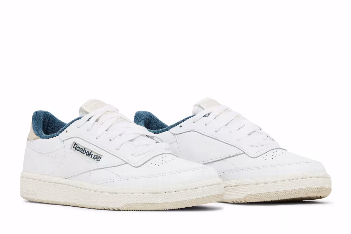 Reebok Women's Club C 85 White Hoops Blue, view 9