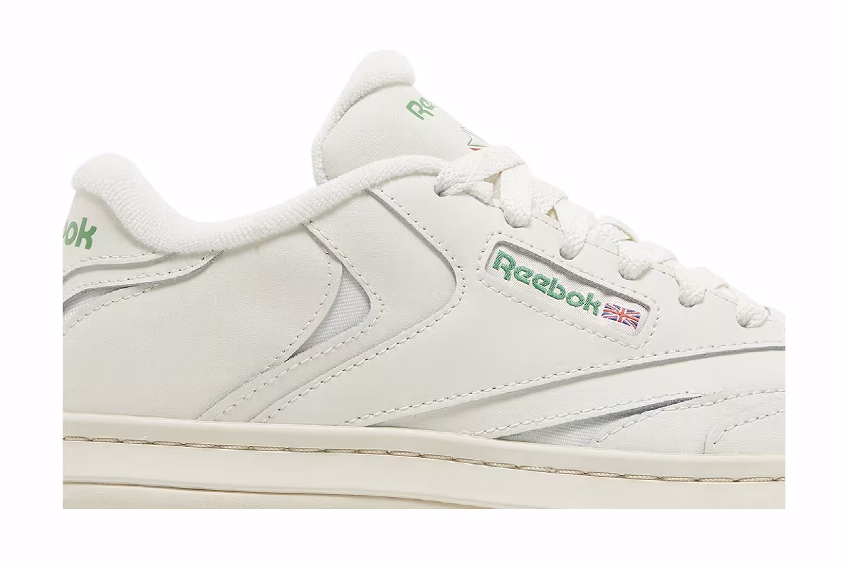 Reebok Women's Club C Extra Chalk Glen Green, view 3