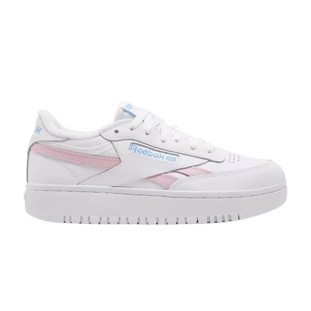 Reebok Women's Club C Double Revenge White Pink Glow