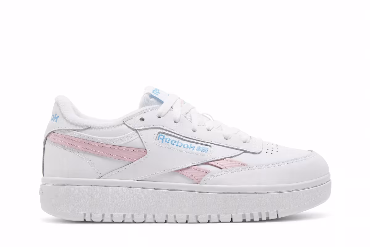 Reebok Women's Club C Double Revenge White Pink Glow, view 2
