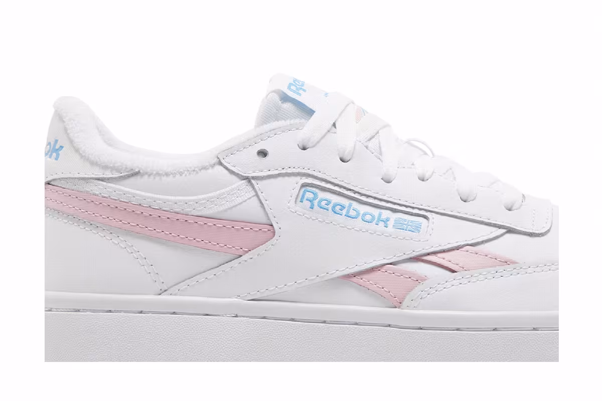 Reebok Women's Club C Double Revenge White Pink Glow, view 3