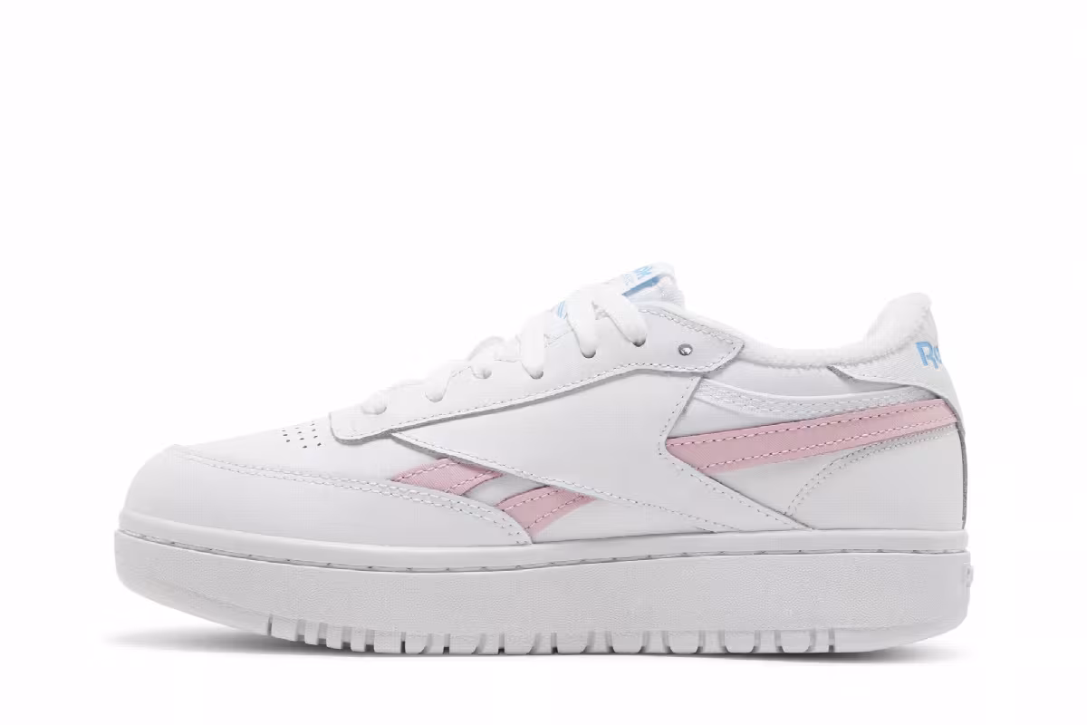 Reebok Women's Club C Double Revenge White Pink Glow, view 4