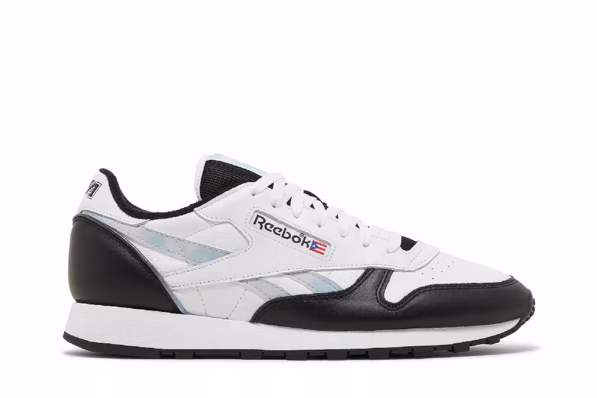 Anuel AA x Reebok Classic Leather 1983 Vintage Caribbean Sky, view 2