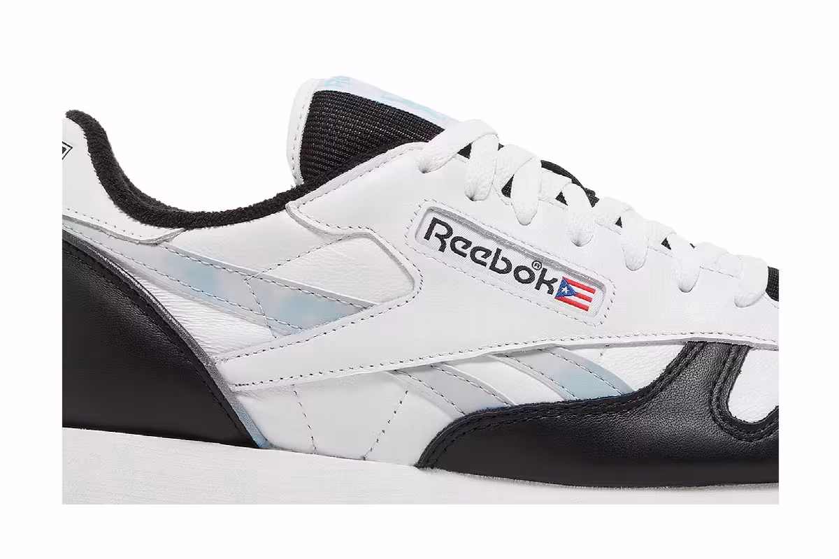 Anuel AA x Reebok Classic Leather 1983 Vintage Caribbean Sky, view 3