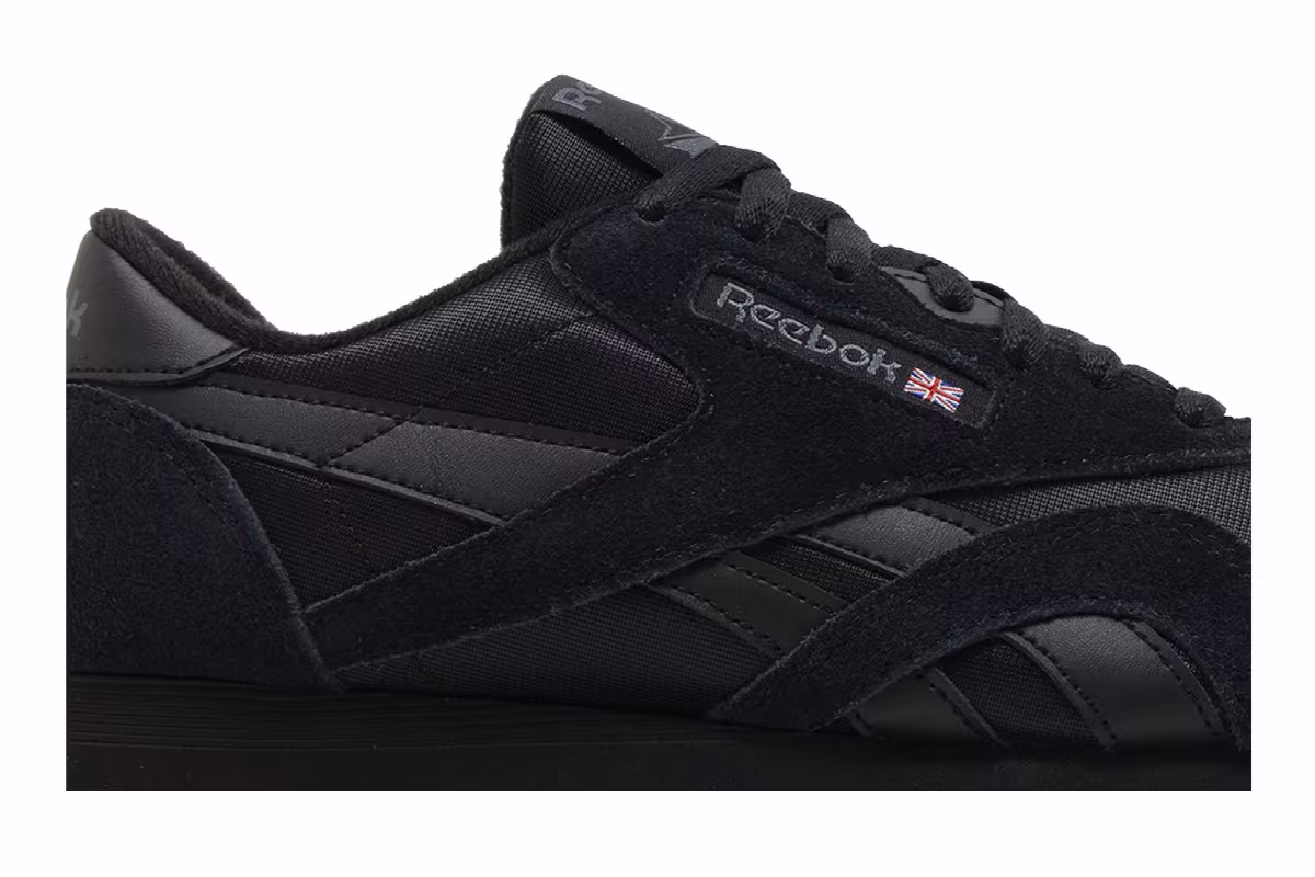 Reebok Classic Nylon Black Pure Grey, view 3