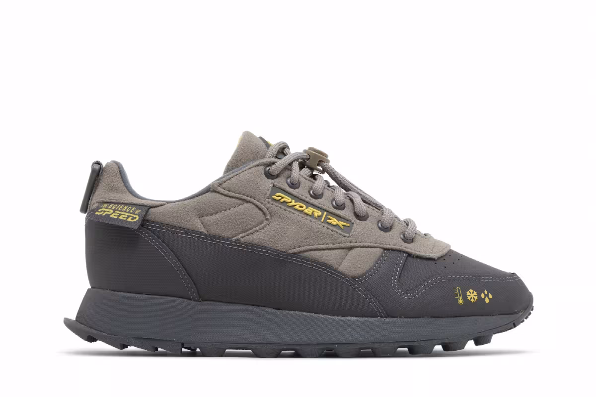 Spyder x Reebok Classic Leather Trail Cement Boldly Yellow, view 2