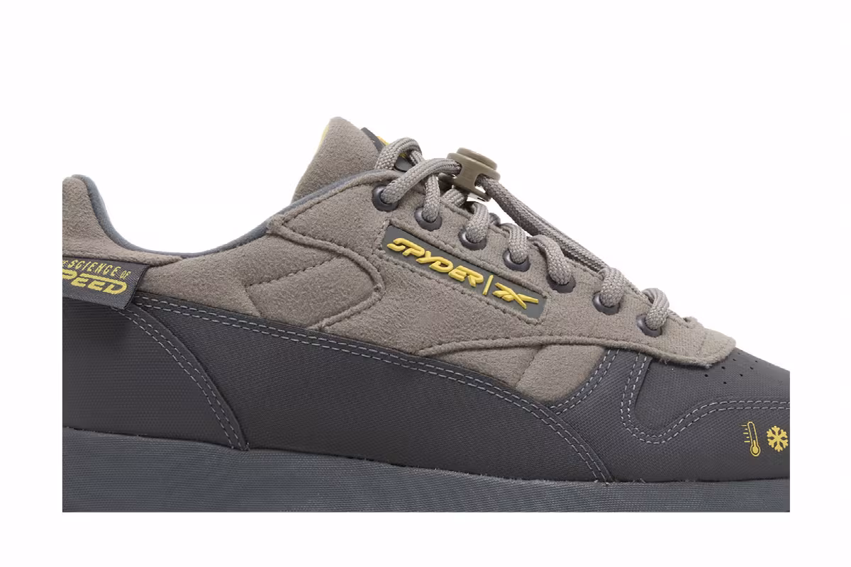Spyder x Reebok Classic Leather Trail Cement Boldly Yellow, view 3