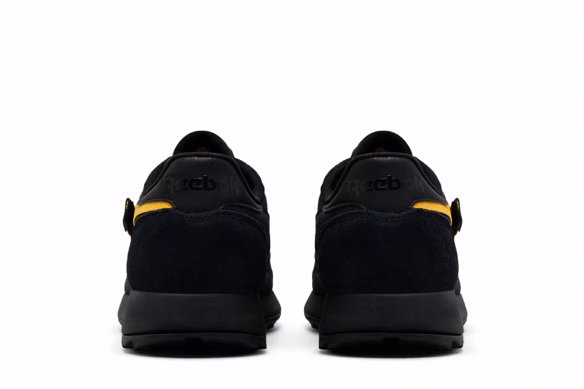 Reebok Classic Leather Winterized - Black Yellow, view 7