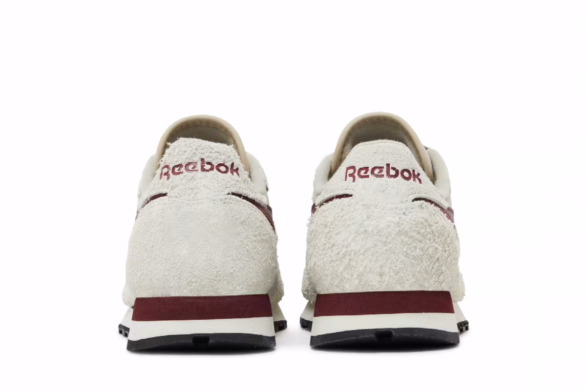 Reebok Classic Leather Beige Classic Burgundy, view 7