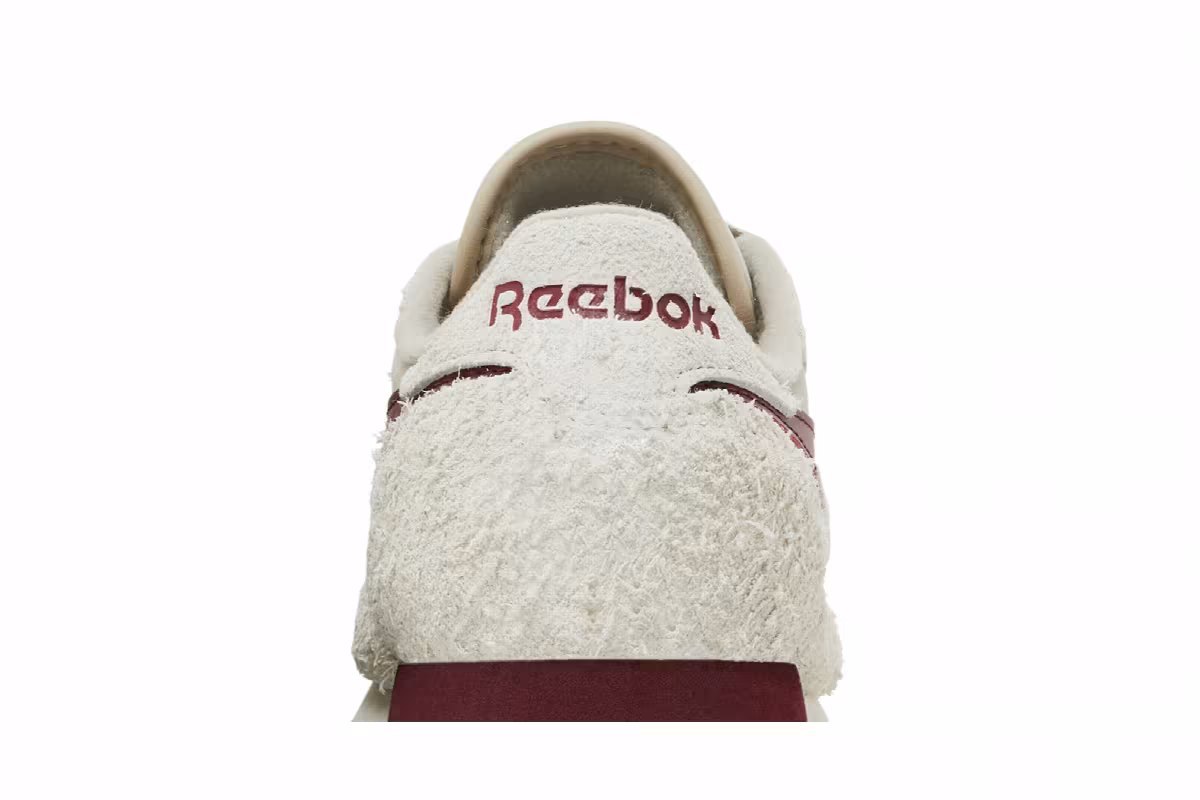 Reebok Classic Leather Beige Classic Burgundy, view 8
