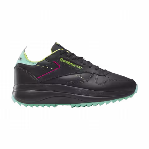 Reebok Wmns Classic Leather SP Extra 'Black Laser Lime'
