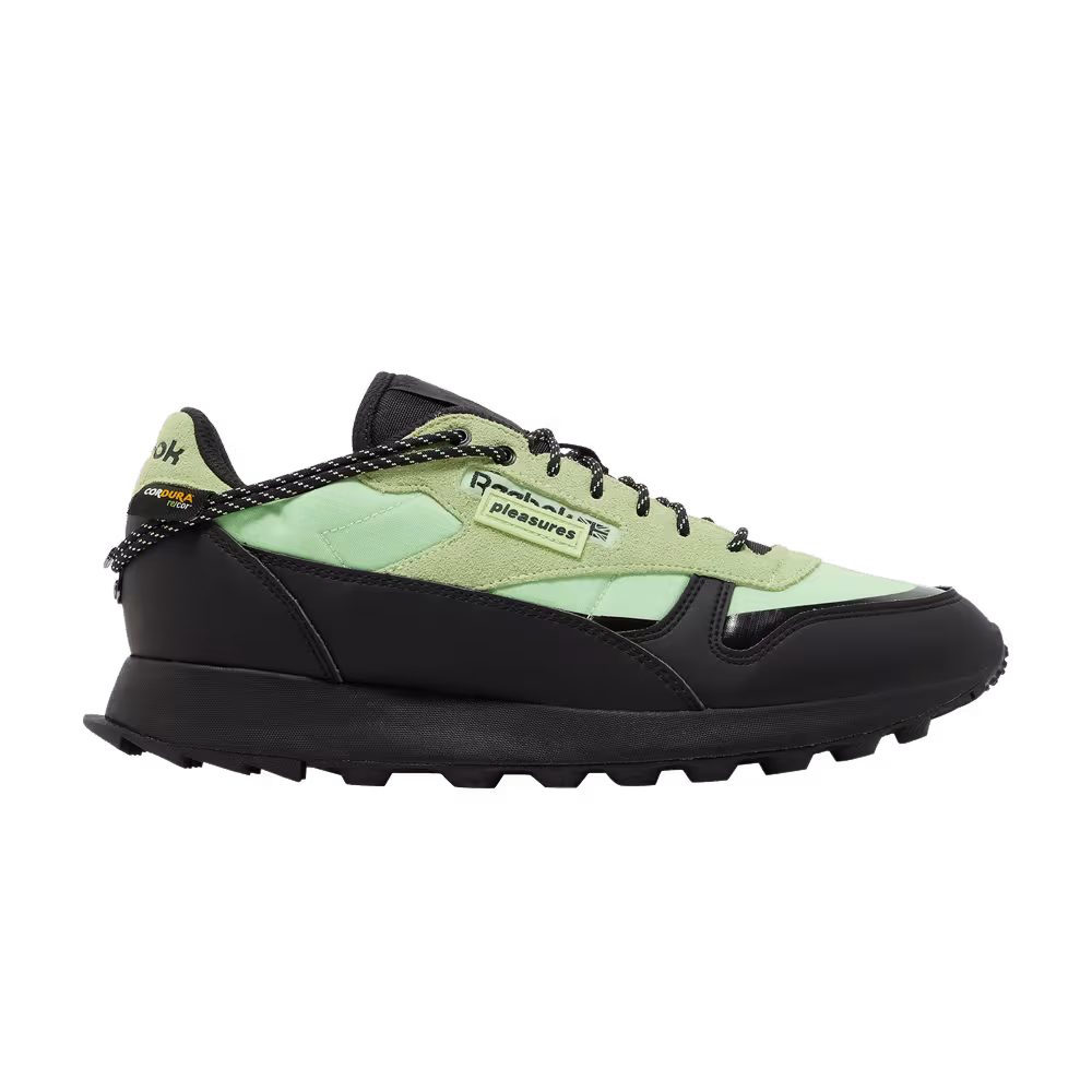 Pleasures x Reebok Classic Leather Neon Mint