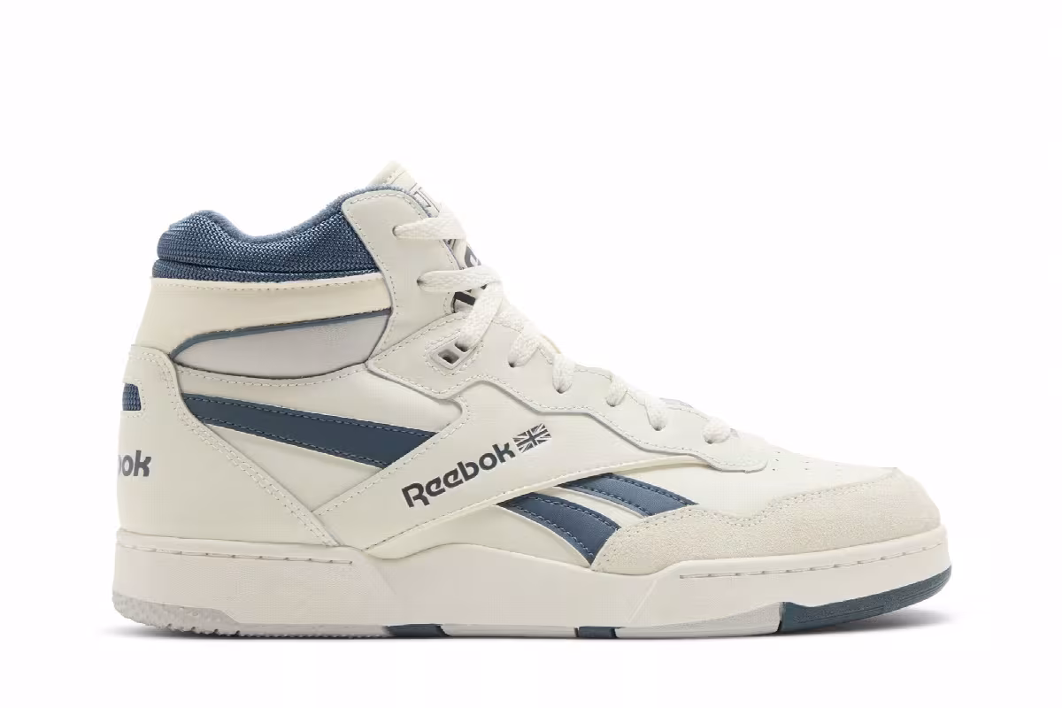 Reebok BB4000 2 Mid Vintage Chalk Hoops Blue, view 2