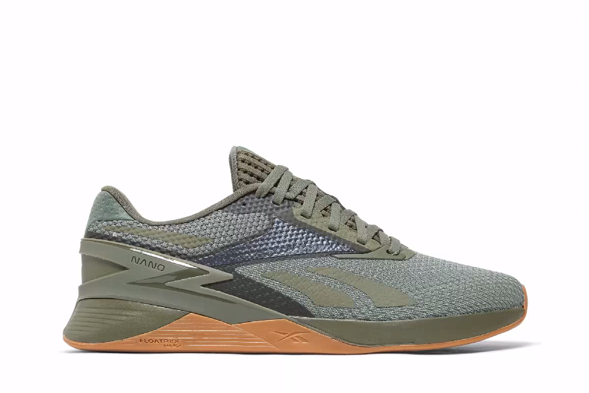 Reebok Nano X3 Hunter Green Gum, view 2