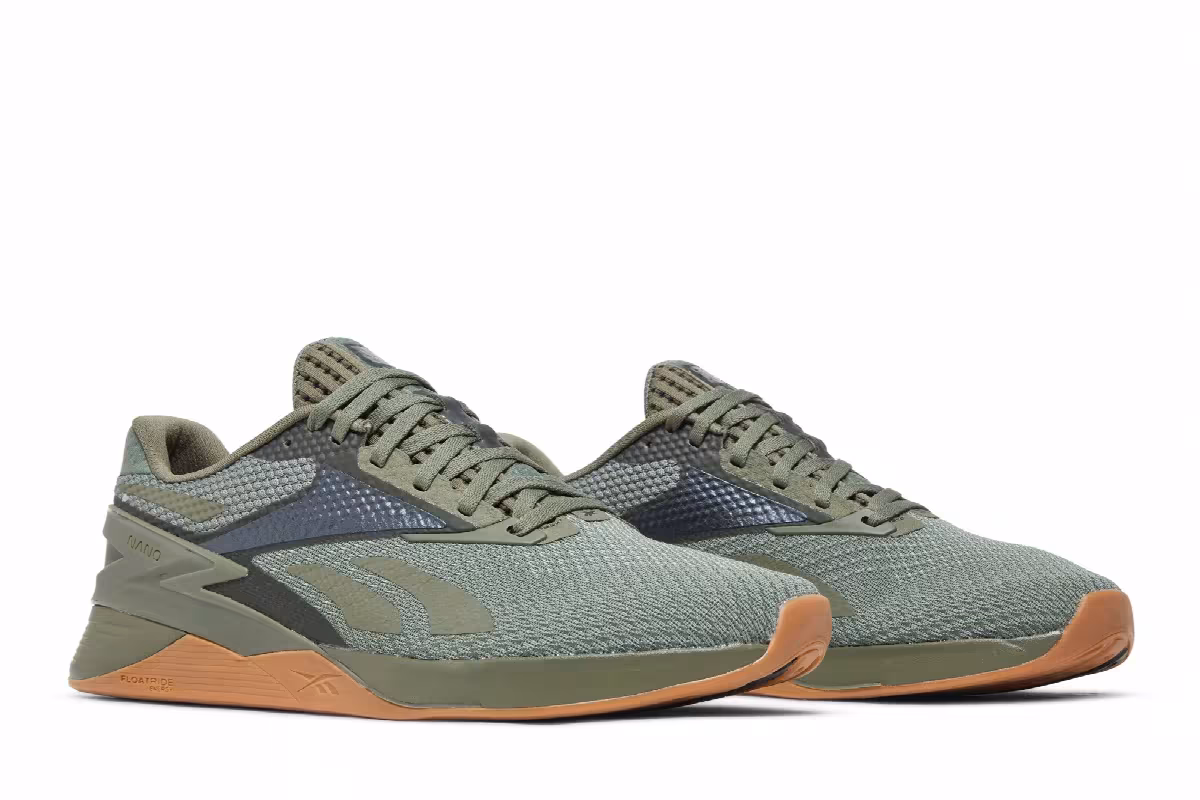 Reebok Nano X3 Hunter Green Gum, view 9