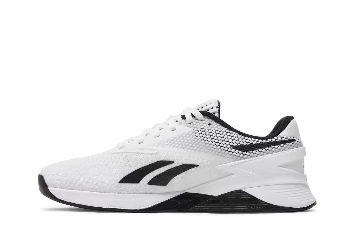 Reebok Nano X3 White Black, view 4