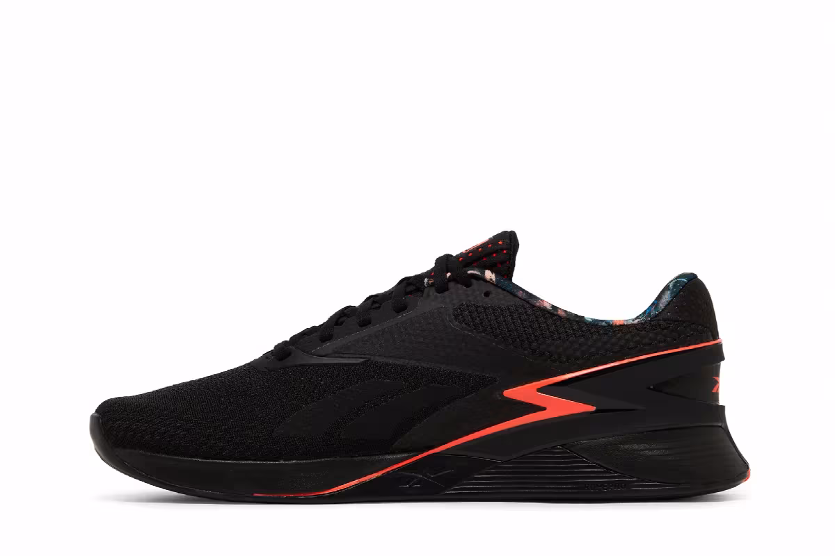 Reebok Nano X3 Black Orange Flare, view 4