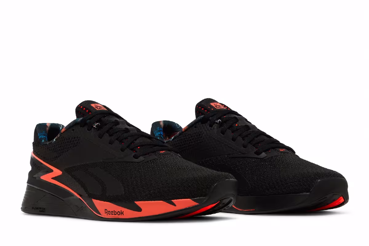 Reebok Nano X3 Black Orange Flare, view 9