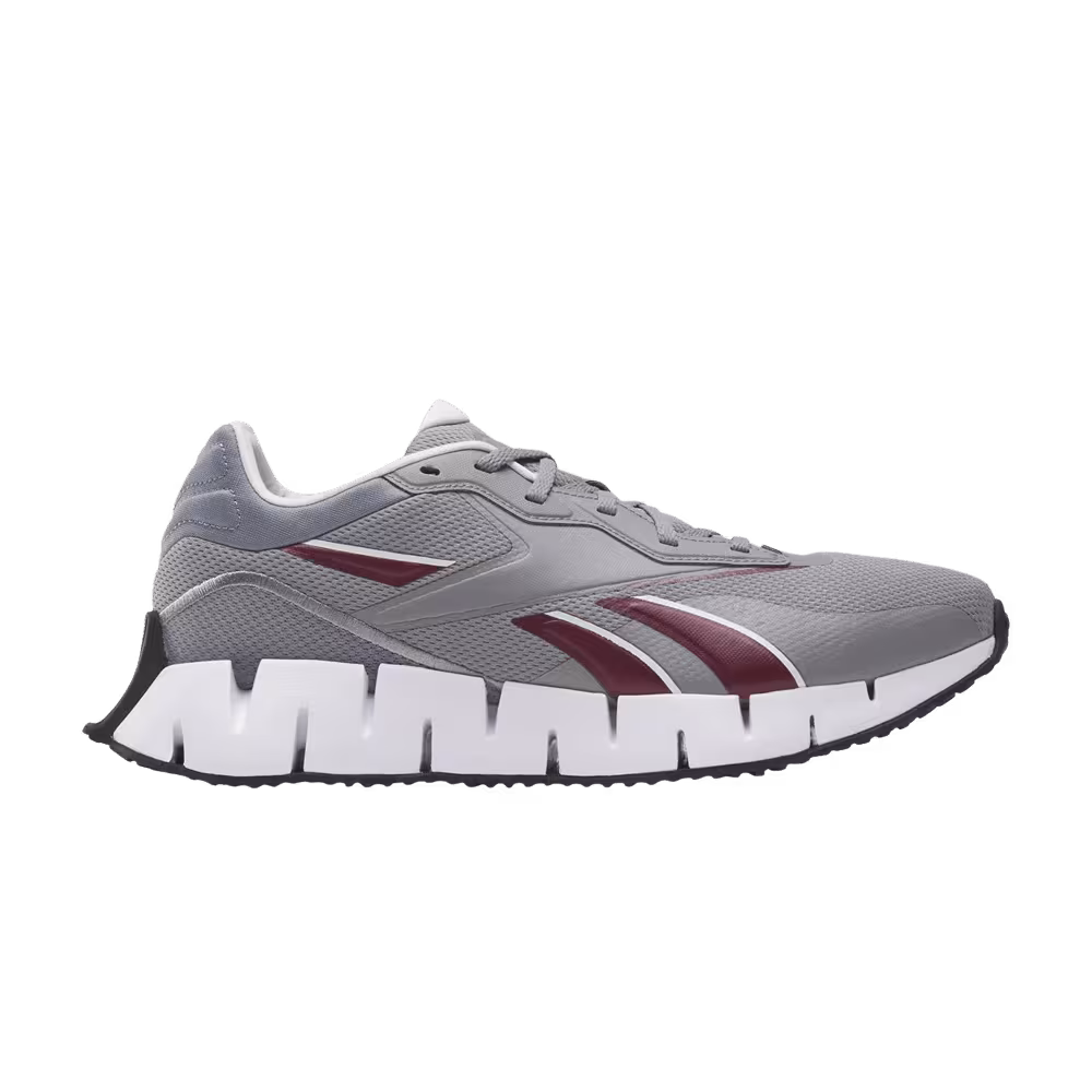 Reebok Zig Dynamica 4 Pure Grey Classic Maroon