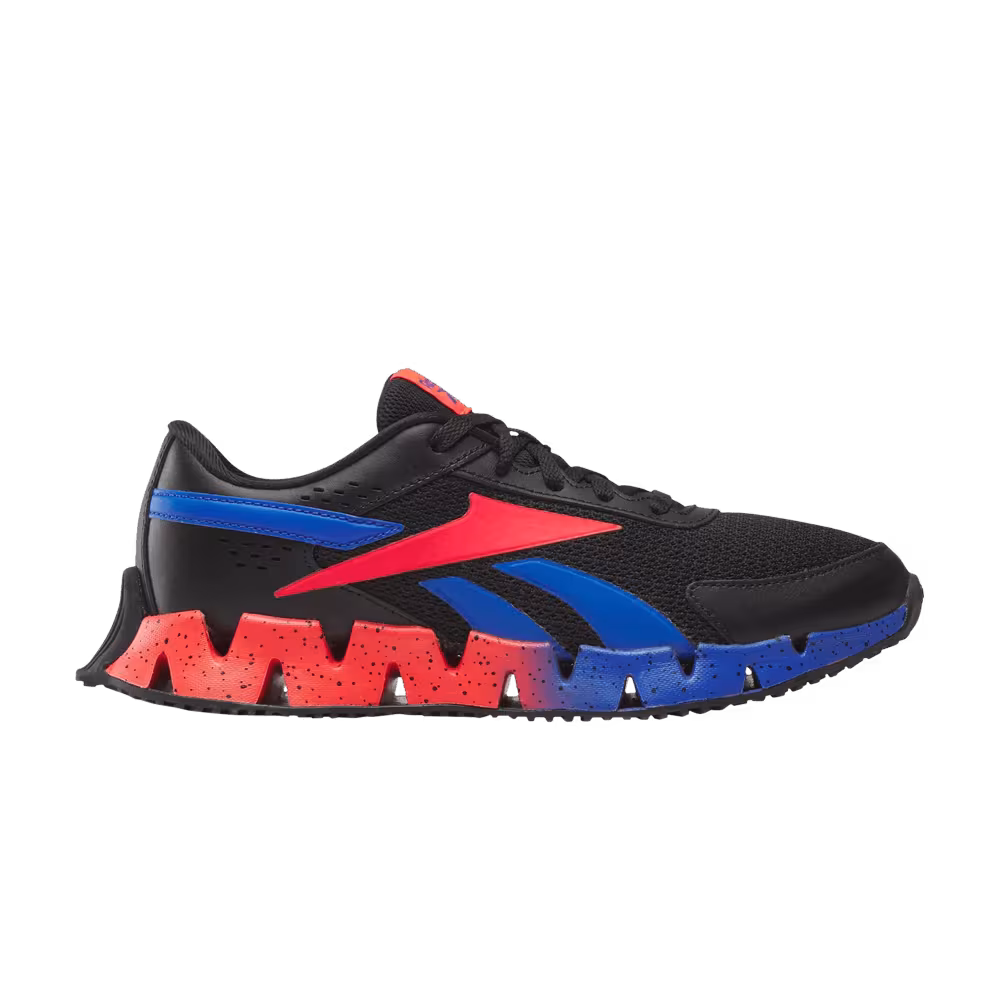 Reebok Zig Dynamica 2 Big Kid Black Cobalt Cherry