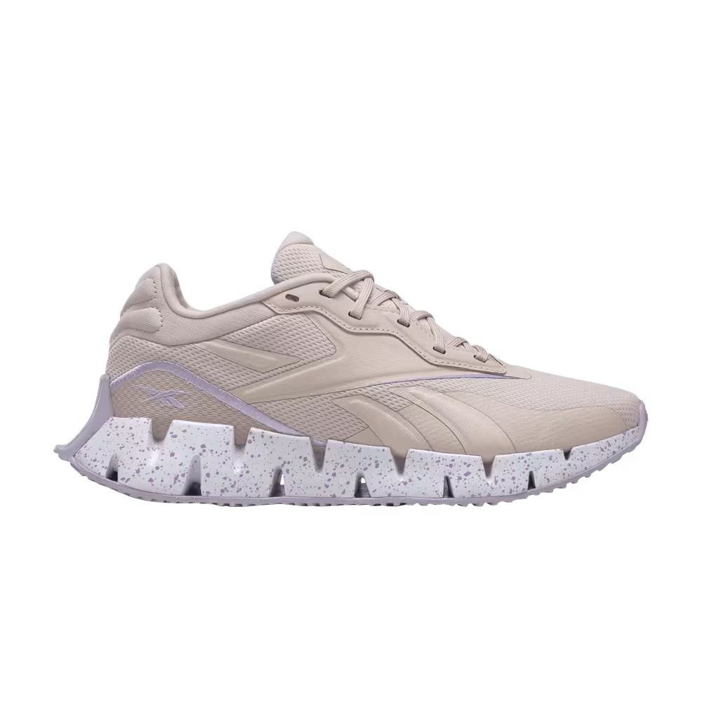 Reebok Women's Zig Dynamica 4 Soft Ecru Purple Oasis