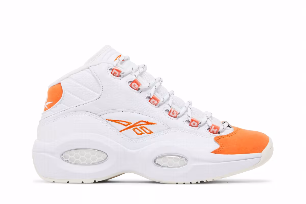 Reebok Question Mid Orange Toe 2023, view 2