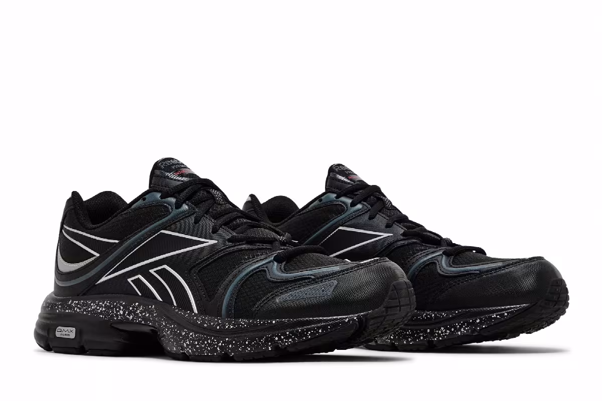 Reebok Premier Road Plus 6 Black Silver Metallic, view 9