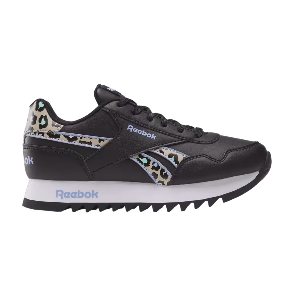 Reebok Royal Classic Jogger Platform Little Kid Black Leopard