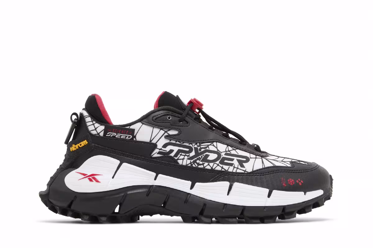 Spyder x Reebok Zig Kinetica 2.5 Edge White Black Scarlet, view 2