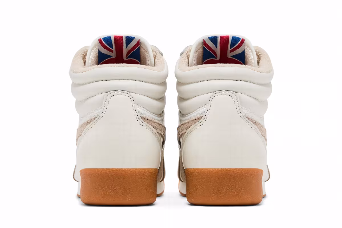 Reebok Women's Freestyle High Chalk Beige Gum, view 7