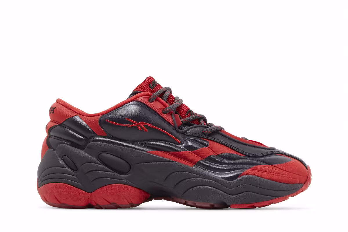 Kanghyuk x Reebok DMX Run 6 Modern LTD Black Onyx Red, view 2