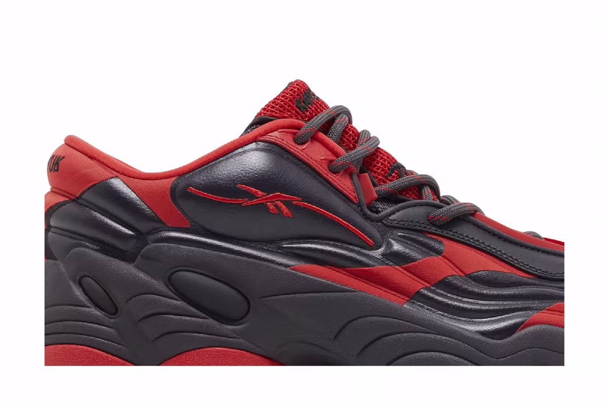 Kanghyuk x Reebok DMX Run 6 Modern LTD Black Onyx Red, view 3