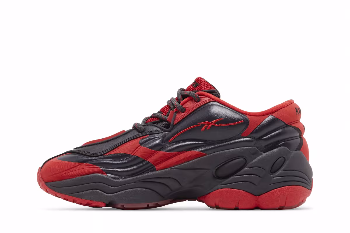 Kanghyuk x Reebok DMX Run 6 Modern LTD Black Onyx Red, view 4