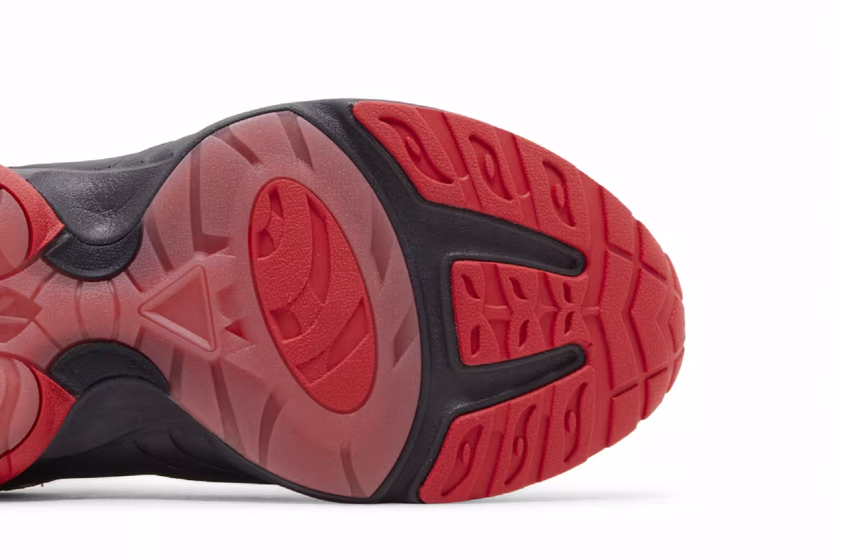 Kanghyuk x Reebok DMX Run 6 Modern LTD Black Onyx Red, view 6