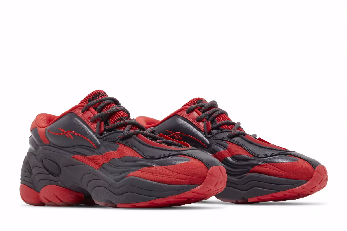 Kanghyuk x Reebok DMX Run 6 Modern LTD Black Onyx Red, view 9