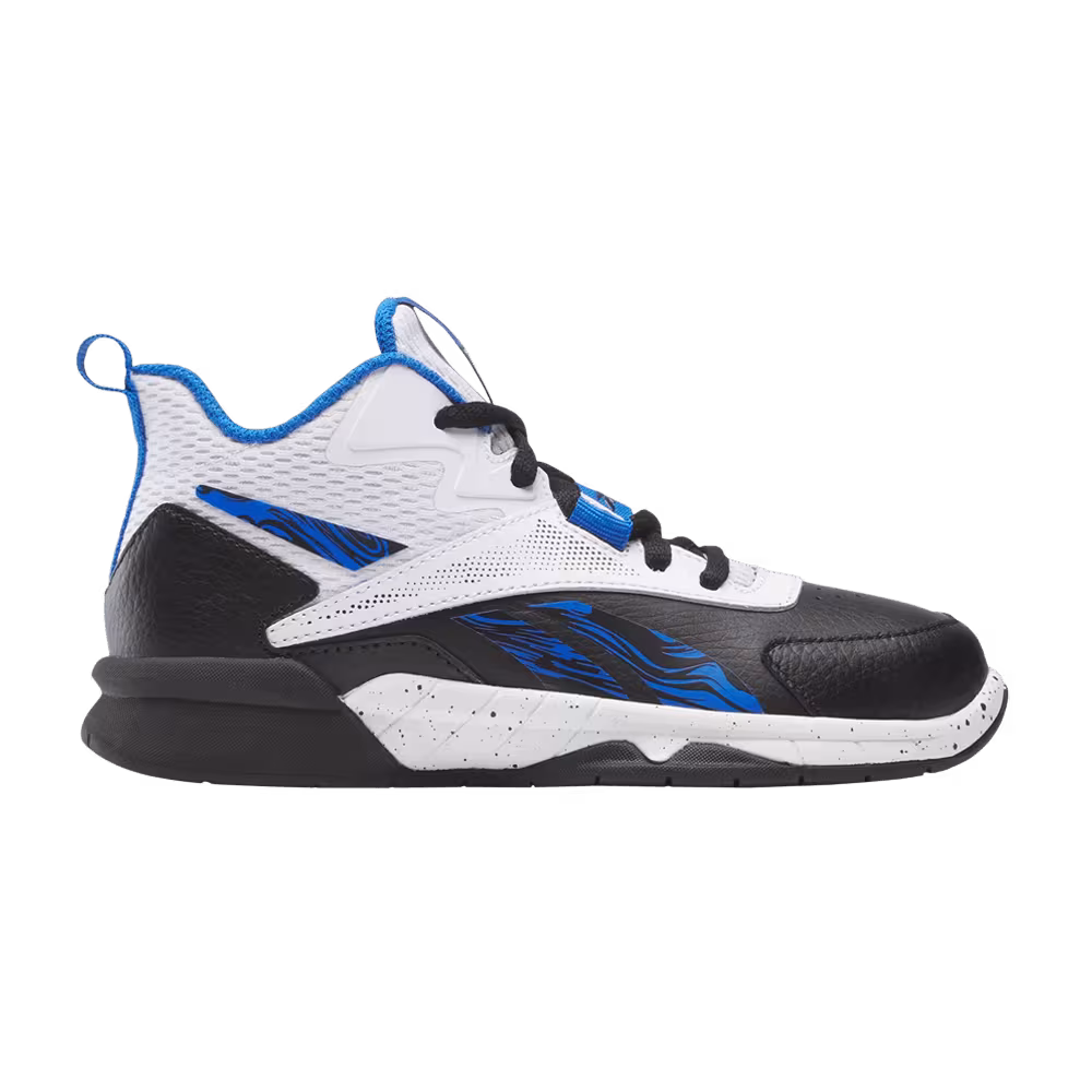 Reebok More Buckets Little Kid White Electric Cobalt