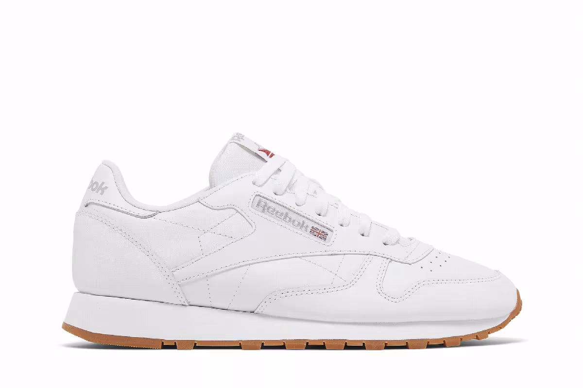 Reebok Classic Leather White Grey Gum, view 2