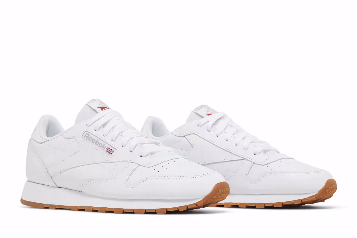 Reebok Classic Leather White Grey Gum, view 9