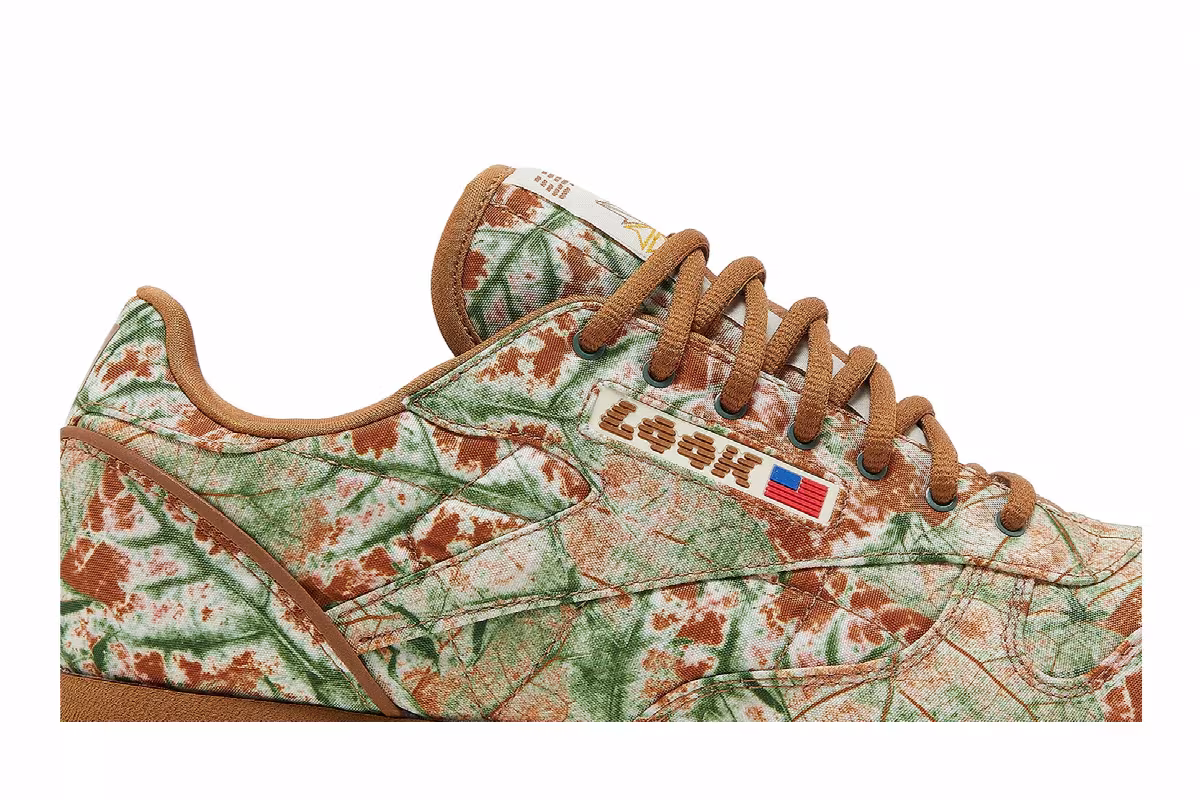 LQQK Studios x Reebok Classic Leather Leaf Camo, view 3