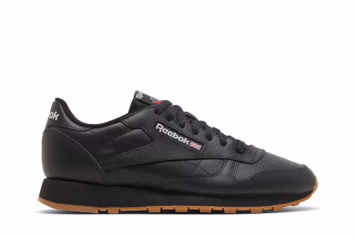 Reebok Classic Leather Black Gum, view 2